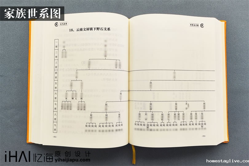 定制一本刘氏家族族谱